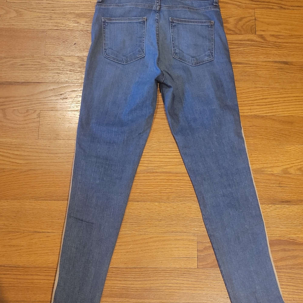 Veronica Beard Debbie Ankle Jean With Tuxedo Stri… - image 2